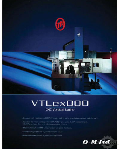 O-M VTLEX 800 Vertical Boring Mills (incld VTL) | Japan Machine Tools, Corp.